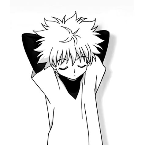 Killua White Background, Killua Zoldyck Manga Icons, Killua Pfp Manga Icon, Killua Manga Icon, White Discord Pfp, Killua Manga, Killua Pfp, Killua Icon, Hxh Manga