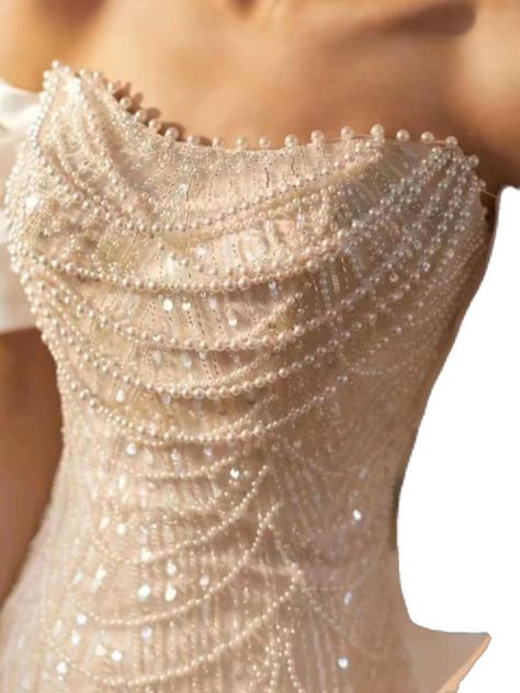 Formal Robes, Women Evening Dresses, Prom Birthday Party, Light Wedding Dresses, Pearl Wedding Dress, Prom Birthday, Luxury Brides, Pearl Dress, Dream Wedding Ideas Dresses