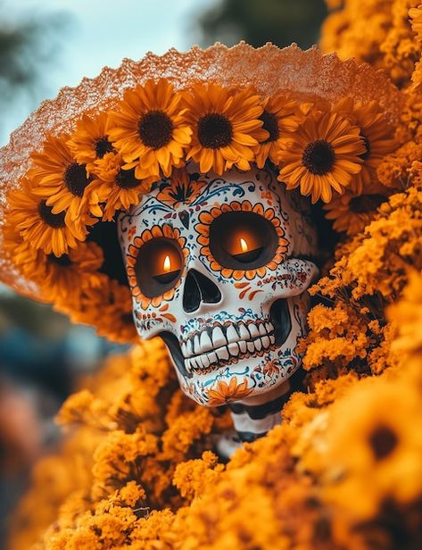 Dia De Los Muertos Skull Ideas, Mexican Day Of The Dead, Calavera Halloween, Day Of The Dead Photography, Mexican Skull, Sugar Skull Art Painting, Mexican Skeleton, Sugar Skull Painting, Mexico Day Of The Dead