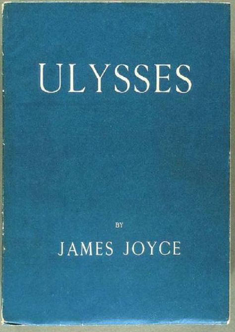 ulysses first edition Blue Book Cover, Shakespeare And Company, James Joyce, Best Novels, Blue Book, Book Jacket, Cover Blue, Banned Books, Margaret Atwood