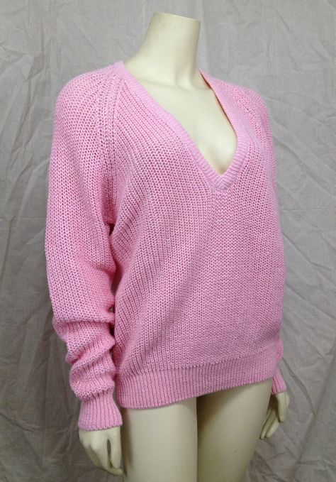 The Forenza sweater - this was THE fashion item in my high school years.  Forward with tanks or button up shirts (collars popped, of course) or backwards on their own. Flashback Aesthetic, 1980 Clothes, School Sweater, 80s Girl, Curious Kids, 90's Fashion, Vintage Soul, Pink Metallic, Vintage Memory