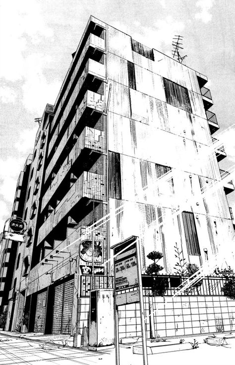 Black And White Building, Cityscape Drawing, Architecture Drawing Presentation, Background Reference, Pen Art Work, Comic Book Layout, Perspective Drawing Lessons, Black And White Comics, Building Photography