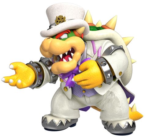 Wedding Bowser King Koopa, Super Mario Bros Party, Mario Bros Party, Super Mario 3d, Mario Nintendo, Nintendo Characters, Super Mario Art, Super Mario World, Nintendo Art