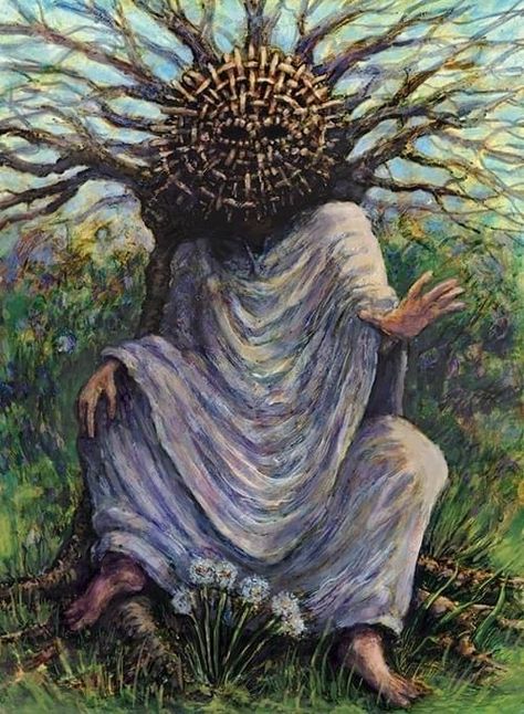 “Saint of the Wood” Brian Gomien (2020) Folk Horror, Arte Peculiar, Cosmic Horror, 다크 판타지, Occult Art, Creative Challenge, Arte Inspo, Creepy Art, Fantasy Concept Art