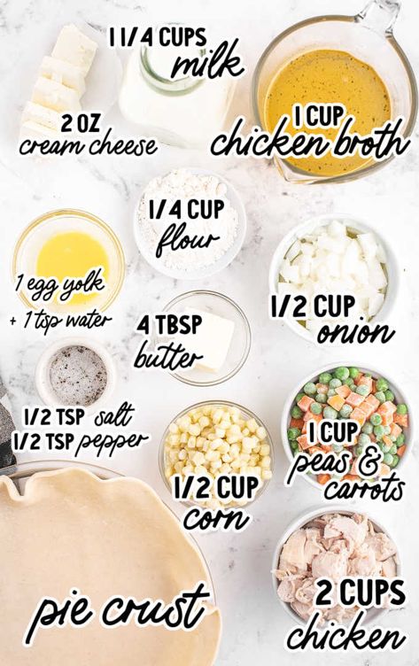 Chicken Pot Pie Premade Crust, Open Face Chicken Pot Pie, Chicken Pot Pie With Premade Pie Crust, Chicken Pot Pie Without Cream Of Chicken, Home Made Chicken Pot Pie Easy, Best Easy Chicken Pot Pie Recipe, Minnesota Hot Dish, Homemade Pot Pie, Pot Pie Recipe Easy