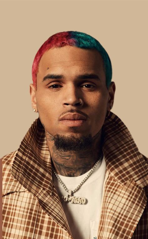 Chris Brown Pinterest: Tweebabii89 Chris Brown Music, Singer Wallpaper, Chris Brown Wallpaper, Brown Wallpaper, Chris Brown, A Man, Piercings, Music, Hair