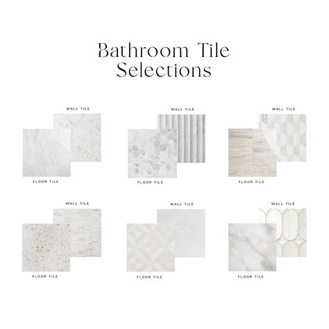 Your clickable shopping list will appear in your ETSY PURCHASE HISTORY after purchase THE INSPO -  These tile combinations were professionally curated to suit a modern, yet classic design aesthetic.   WHAT YOU'LL RECEIVE -  After purchase you'll receive a download of the Tile Selection mood board and a clickable shopping list to purchase the options that you love the most* *please note: there is absolutely no obligation to purchase any of these selections! NEED MORE? -  Check out our Kitchen and Bathroom eDesign services! Tile Backsplash Bathroom Sink Master Bath, Matching Bathroom Floor And Shower Tile, Neutral And Gold Bathroom, Budget Tile Bathroom, Long Subway Tile, Organic Modern Bathrooms, Timeless Bathroom Tile Combinations, Tile For Bathroom, Modern Farmhouse Shower Tile