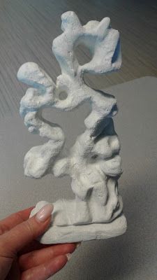 Floral Foam Sculpture, Foam Sculpture, 3d Art Projects, Sculpture Lessons, Jean Arp, Barbara Hepworth, Sculpture Projects, Prehistoric Art, White Acrylic Paint