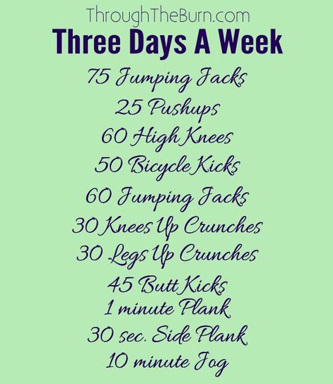 We want you to do this workout 3 times a week for best results. It may seem tough at first, but eventually you'll get the hang of it and might even start doubling the reps. Workout 3 Days A Week, Daily Workout Plan At Home, A Week Workout Plan, At Home Routine, Workout Plan At Home, Week Workout Plan, Workout Morning, Home Routine, Week Workout