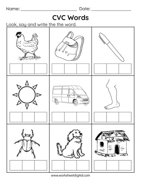 Matching Cvc Worksheet Cvc Worksheets Cvc Words Reading Worksheets 58A Phonics Worksheets Kindergarten, Writing Cvc Words Worksheets, Middle Sounds Worksheet, Spelling Cvc Words, Short Vowel Worksheets, Writing Cvc Words, Cvc Worksheets, Cvc Words Worksheets, Cvc Activities