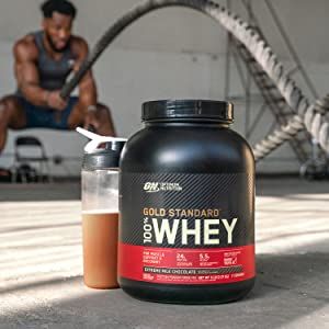 Packaging may vary - New look, with the same trusted quality Gold standard 100% whey blend – 24 grams blended protein consisting of whey protein isolate, whey protein concentrate, and whey peptides to support lean muscle mass. Any-time formula – Great before or after exercise, between meals, with a meal, or any time of day where you need extra protein in your nutrition Optimum Nutrition is the World's #1 Sports Nutrition Brand. Whey Gold Standard, Gluten Free Protein Powder, Gold Standard Whey Protein, Gold Standard Whey, Nutrition Branding, 100 Whey Protein, Best Protein Powder, Whey Protein Concentrate, Sunflower Lecithin