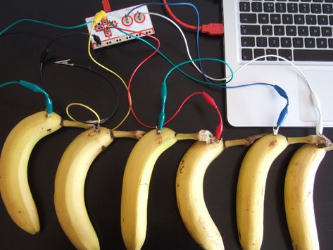 LibraryMakers - How to make a Banana Piano with MaKey Makey Getting Unstuck, Stem Club, Steam Lessons, Robotics Club, Makey Makey, Summer Stem, Stem Classroom, Summer Reading Program, With My Love