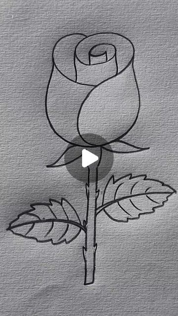 How To Draw Rose Flower, How To Draw A Simple Rose, Quick And Easy Drawing Ideas, Rose Flower Drawing Simple, Easy Rose Drawing Step By Step, Drawing Of Flowers Easy, How To Draw A Rose Step By Step Easy, How To Draw Roses Step By Step, Rose Drawing Simple Step By Step