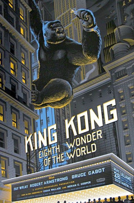 King Kong 1933, Mondo Posters, Style Movie, Cartoons Movies, Fay Wray, Monster Movies, Wonder Of The World, World Movies, Skull Island