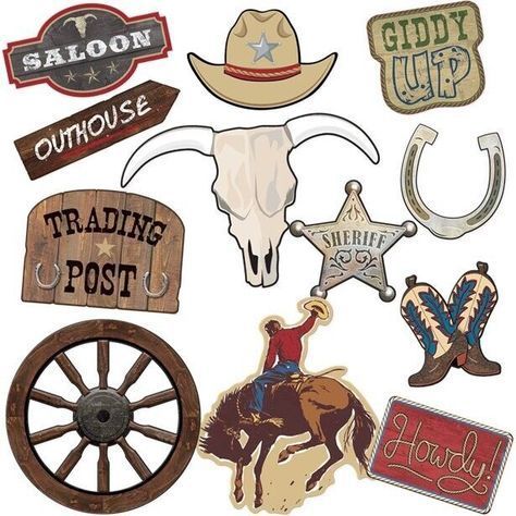 Wild West Party Decorations, Country Western Parties, Western Party Decorations, Cowboy Theme Party, Wild West Theme, Party Wall Decorations, Wild West Party, Cowboy Birthday Party, Western Theme Party