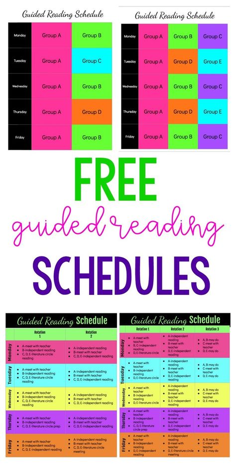 Guided Reading Fourth Grade, Small Group Schedule 4 Groups, Guided Reading Schedule, Guided Reading 2nd Grade, Reading Schedule, Upper Elementary Reading, Guided Reading Activities, Guided Reading Lessons, Reading Stations