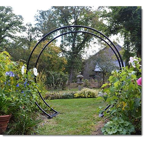 Amazon.com : 108" Moon GATE - 108" H x 120" W : Garden & Outdoor Gate Arch, Garden Gate Design, Moon Gate, Place Making, Japanese Garden Design, Garden Arbor, Garden Arches, Moon Garden, Garden Accents