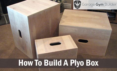 Click here for a step-by-step guide to make your own plyometric box at home. Find out where you can get FREE... Diy Plyo Box, Kids Gym Equipment, Crossfit Equipment, Plyo Box, Basketball Tricks, Diy Home Gym, Diy Gym, Diy Workout, Kids Gym