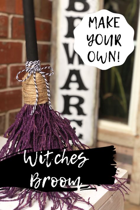 Diy Witches Broom, Diy Witches, Witches Boots, Witch Costume Diy, Diy Halloween Witch, Halloween Witch Brooms, Witches Night Out, Halloween Brooms, Witches Broomsticks