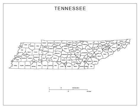 Tennessee Map, Map Outline, County Map, State Map, Us Map, Social Studies, Geography, Tennessee, Map