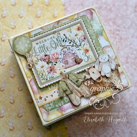 Baby Album Design, Album Design Layout, Baby Scrapbook Album, Baby Mini Album, Mini Scrapbook Album, Diy Scrapbook Album, Baby Cards Handmade, Mini Album Tutorial, Scrapbook Tag