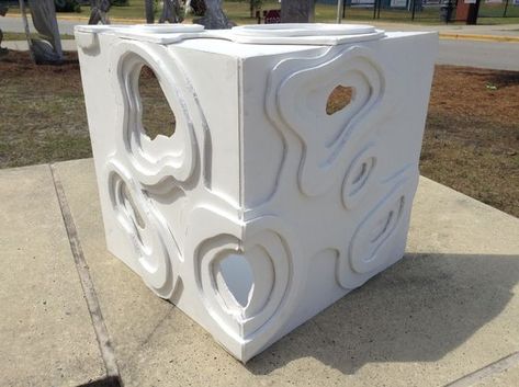 Foam Core Model, Styrofoam Art Sculpture, Foam Core Sculpture, Foam Board Sculpture, Planar Sculpture, Foam Board Art, Cube Sculpture, Foam Sculpture, Styrofoam Art