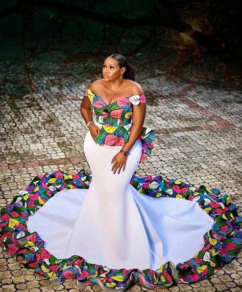 African bride dress