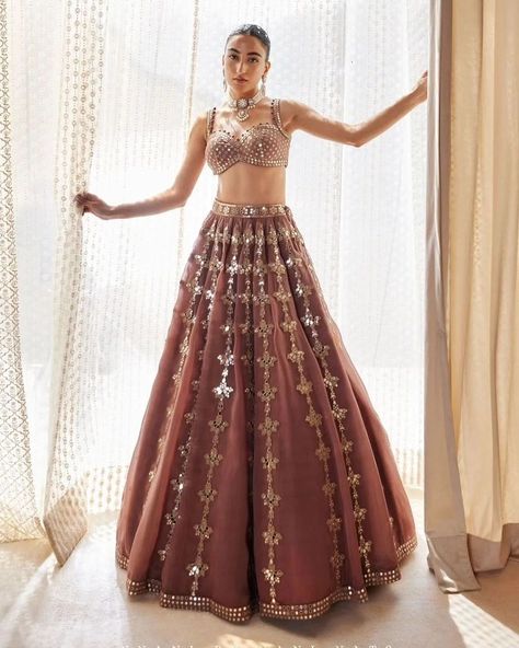 VISIT LIKE AND FOLLOW US For immediate response please call or WhatsApp us on +918099634110 Bridal lehenga.indianwedding lehenga.lehengalove.love.indianbridallehenga.indianware.saree.blouse,lehengalovers,indianbridalmakeup.bollywoodlehenga,haldi, Sangeet,haldidresses,bridalgagarhas, #lehenga #lehengalove #lehengalovers❤️❤️❤️ #lehengalovers #bridal #indianwedding #indiansaree #indianbride #indianbridalmakeup #indianbridalwear #bollywood #bigfatindianwedding #haldi #haldiceremony #usaindia... Mirror Work Indian Outfit, Dress For Bridesmaid, Beige Lehenga, Indian Fits, Vani Vats, Lehenga Dress, Indian Couture, Wedding Lehenga, Bridesmaid Outfit