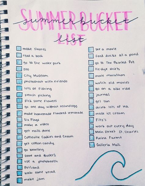 St. Louis summer bucket list Summer Bucket List For Teens, Printable Bucket List, Diy Dream Catcher, Bucket List For Teens, Summer To Do List, What To Do When Bored, Tumblr Art, Summer Bucket List, Summer Fun List