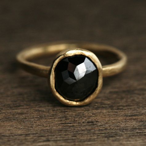 black diamond ring. Fancy Friday, Black Diamond Ring, Put A Ring On It, Black Stone, Fashion Jewellery, Black Diamond, Black And Gold, Ring Verlobung, Fashion Watches