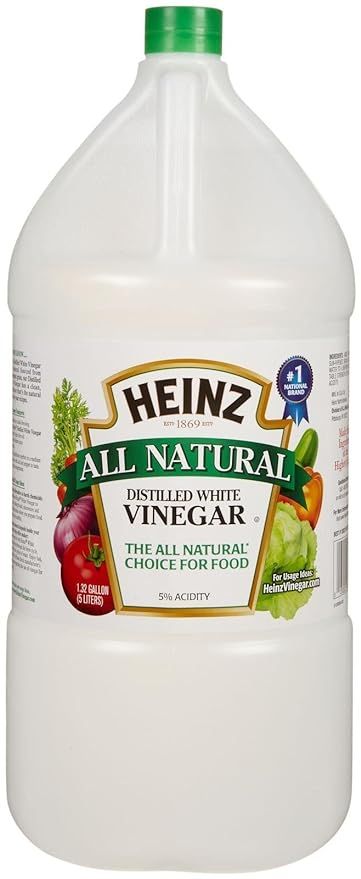 Amazon.com : Heinz White Vinegar Distilled 1.32 gallons (169 oz) : Grocery & Gourmet Food Distilled White Vinegar, White Vinegar, Gourmet Food, Natural Food, Gourmet Recipes, Plastic Water Bottle, Vinegar, Cleaning Hacks, White