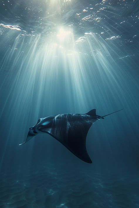 manta ray Aesthetic Sea Animals, Ocean Animals Aesthetic, Manta Ray Aesthetic, Stingray Photo, Animals Underwater, Ray Aesthetic, Ocean Sleeve, Sting Rays, Sea Aesthetic