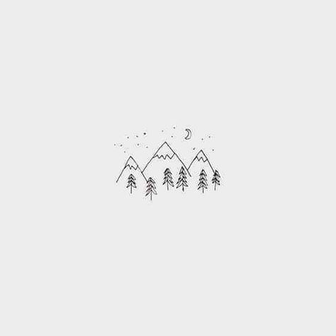 Ryn Frank, Easy Things To Draw, Arte Doodle, Mountain Drawing, Minimalist Drawing, Arrow Tattoo, Things To Draw, Small Drawings, Flower Quotes