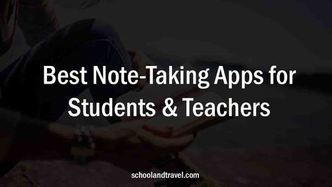 Note-Taking Apps for Students & Teachers: Students and teachers have a wide variety of options to pick from when it comes to note-taking apps. Taking notes well is essential in school and college environments. The most important aspects of taking notes include good listening abilities, legible handwriting, well-organized outlines, and documenting important points. So, choosing […] The post 10+ Best Note-Taking Apps for Students & Teachers | 2022 appeared first on School & Trav Simple App, Digital Text, Student Teacher, Improve Memory, Ways Of Learning, Handwritten Notes, Evernote, College Degree, Good Notes