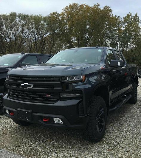 Black Chevy Silverado, Chevrolet 4x4, Single Cab Trucks, Hot Trucks, Chevy Trucks Silverado, Silverado Truck, Dropped Trucks, Future Trucks, Trail Boss