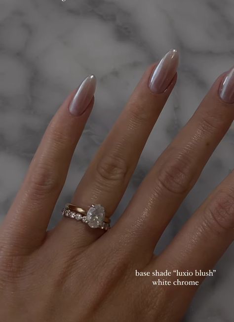 Simple Proposal Nails, Engagement Nails Brown Skin, Just Engaged Nails, Wedding Nails Aesthetic, Ring Day Nails, Proposal Manicure, Engagement Photo Nails Ideas Brides, Feminine Nails Classy Chic, Engagement Nails Coffin