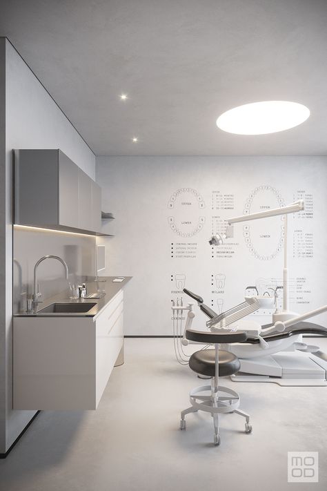 Dental Clinic 2022 on Behance Aesthetic Dental Clinic, Dental Clinic Architecture, Dental Clinic Interior Design Modern, Modern Dental Office Design, Clinic Architecture, Dental Furniture, Dental Clinic Interior, Dentist Office Design Interiors, Dental Design Interior