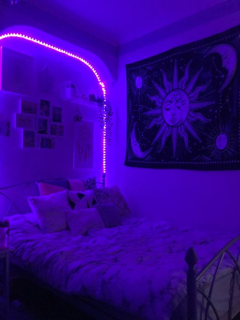 Flags For Room Decor Aesthetic, Aesthetic Flags For Room, Aesthetic Room Inspo Led Lights, Room Inspo Led Lights, Room Inspo Led, Flags For Room Decor, Flag On Wall, Girls Bedroom Wallpaper, Room Revamp