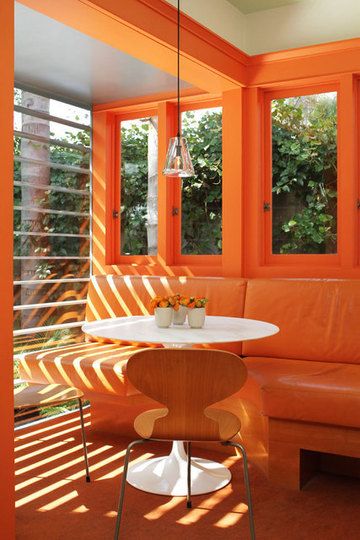 Steven's Bright Orange & Modern Kitchen Kitchen Spotlight Kitchen Spotlights, Orange Living Room, Orange Room, Orange Rooms, Orange Kitchen, Orange Decor, Orange Walls, Orange Aesthetic, Decor Minimalist