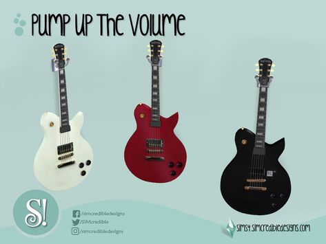 Guitar Decorations, Halloween City, Pump Up The Volume, Play Sims 4, Play Sims, Sims 4 Cc Furniture, Sims Hair, Sims 4 Clothing, Sims Mods