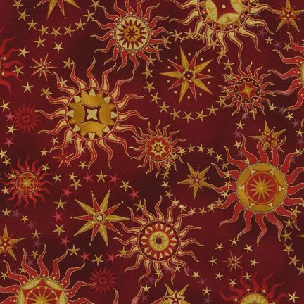 Red Whimsigothic, Red Art Aesthetic, Red And Gold Aesthetic, Red Whimsigoth, Hippie Prints, Hippie Patterns, Sun Patterns, Red Posters, Quilting Fashion