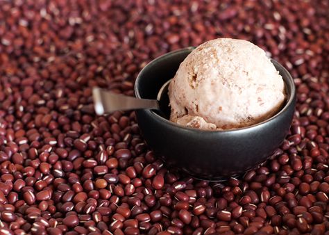 Red Bean Ice Cream Recipe, Azuki Bean Recipes, Healthy Ice Cream Recipes, Bean Ice Cream, Azuki Bean, Adzuki Beans, Food Network Canada, Yummy Ice Cream, Red Bean