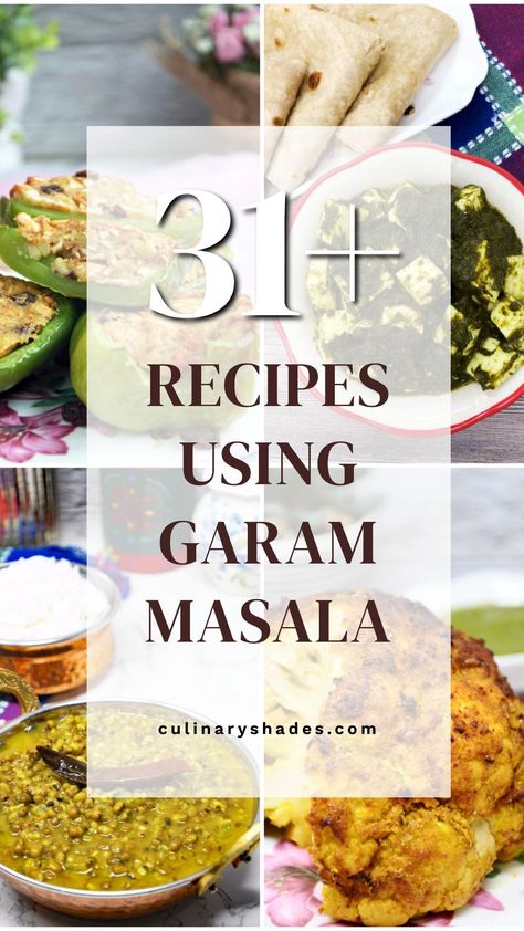 31 Recipes with Garam Masala - Culinary Shades Gram Marsala Recipe, Garam Masala Lentils, Garam Masala Dishes, Gara Masala Recipes, Recipes Using Garam Masala, Recipes With Garam Masala, Garam Masala Recipe Dishes, Gram Masala Recipe, Graham Masala