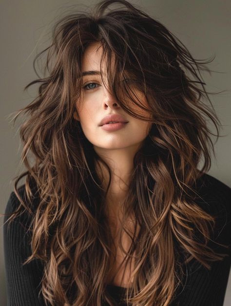 Embrace the Timeless Charm of Long Shaggy Hairstyles Long Hair Shag Curly, Shaggy Long Curly Hair, Shaggy Wavy Hair Long, Shaggy Haircuts Long Hair, Effortless Haircut, Long Shaggy Hairstyles, Long Choppy Hair, Long Shaggy Haircuts, Shaggy Layered Haircut