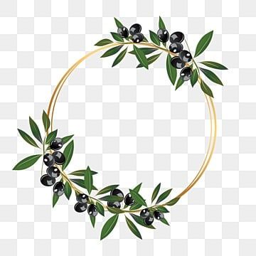 Olive Branch Border, Olive Branch Ring, Olive Branch Wreath, World Peace Day, Branch Wreath, Plant Rings, Cartoon Cartoon, Flowers Png, Branch Ring