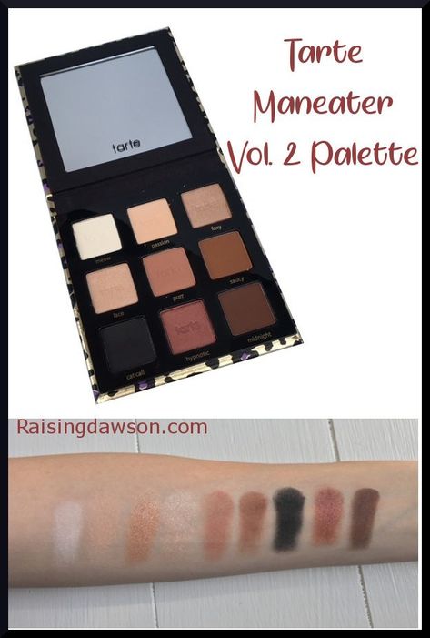 Tarte Maneater Palette, Dark Look, Tarte Cosmetics, Brown Cat, Perfect Palette, Neutral Palette, Everyday Makeup, Shades Of Black, Vol 2