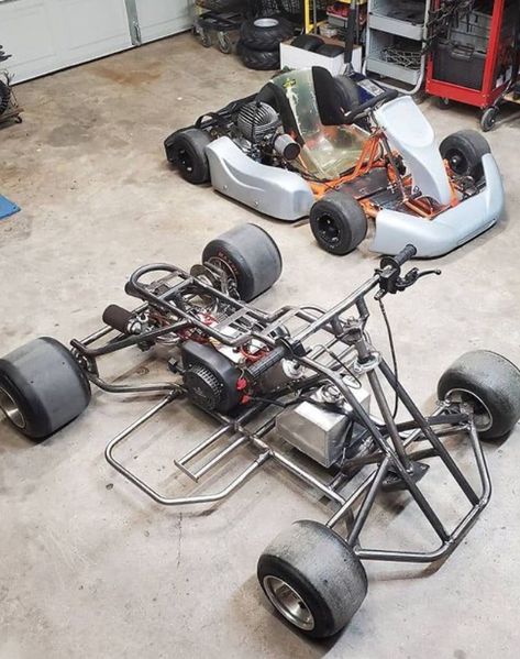 Custom Go Karts, Vintage Go Karts, Drift Trike Frame, Go Kart Designs, Go Kart Kits, Build A Go Kart, Drift Kart, Mini Motorbike, Go Kart Frame