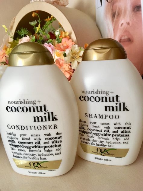 Organix Shampoo, Brown Sugar Hair, Whipped Coconut Oil, University Essentials, Coconut Oil Shampoo, Coconut Conditioner, Organic Conditioner, Coconut Milk Shampoo, Coconut Shampoo