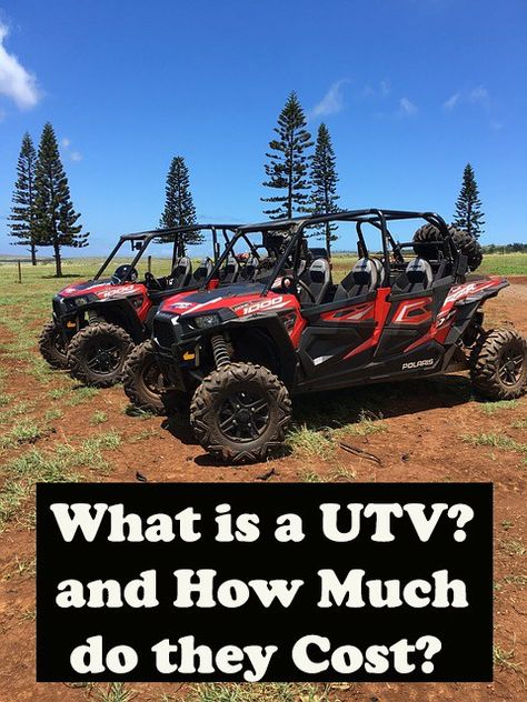 What is a UTV, Who Should Buy One, and how much they Cost Side By Side Atv, Utv Trailers, Utv Side By Side, Tilt Trailer, Atv Four Wheelers, Utv Accessories, Small Trailer, Four Wheelers, Car Trailer