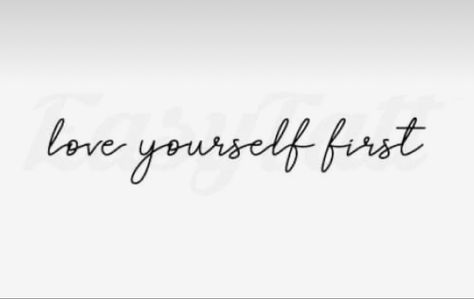 Live Yourself First Tattoo, Love Yourself First Tattoo, Tattoo Phrases, Mama Tattoos, Mama Tattoo, Butterfly Hand Tattoo, Tattoo Quote, Phrase Tattoos, Fb Cover Photos